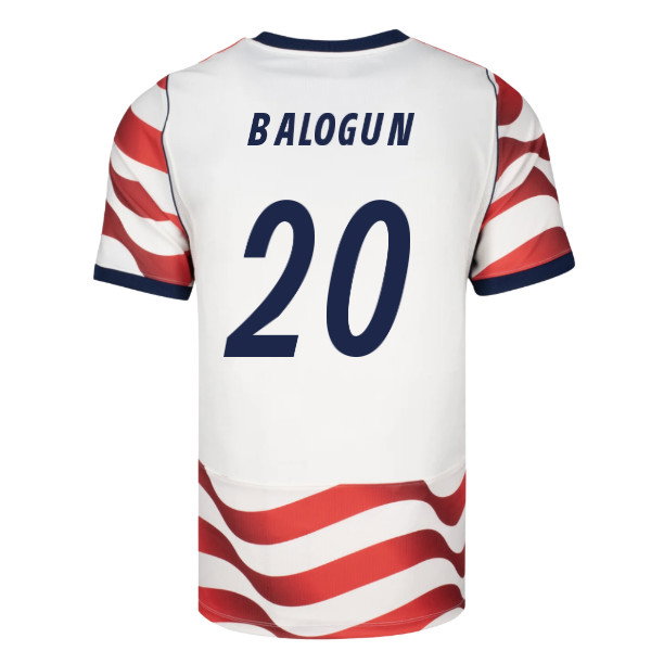 2026-2027 USA USMNT Match Home Authentic Jersey (Balogun 20)-SoccerKits Hub | Buy Soccer Jerseys Online